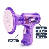 Vente en gros, cadeau de journée pour enfants, Robot Portable drôle, son, klaxon, haut-parleur, mégaphone, jouet en plastique, changeur de voix