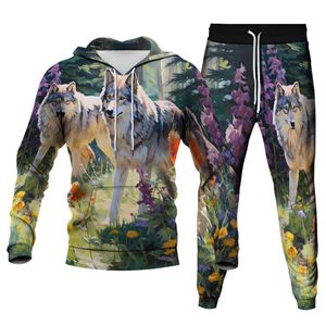 <span class=keywords><strong>Felpe</strong></span> con cappuccio personalizzate stampate da uomo <span class=keywords><strong>felpe</strong></span> alla moda in due pezzi Set <span class=keywords><strong>di</strong></span> abiti - Product Image 3