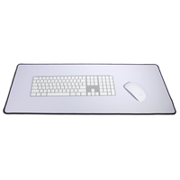 Tapis de souris grande taille impression personnalisée 90X40cm Sublimation blanc forme Overwatch tapis de jeu cousu blanc tapis de souris 90x40