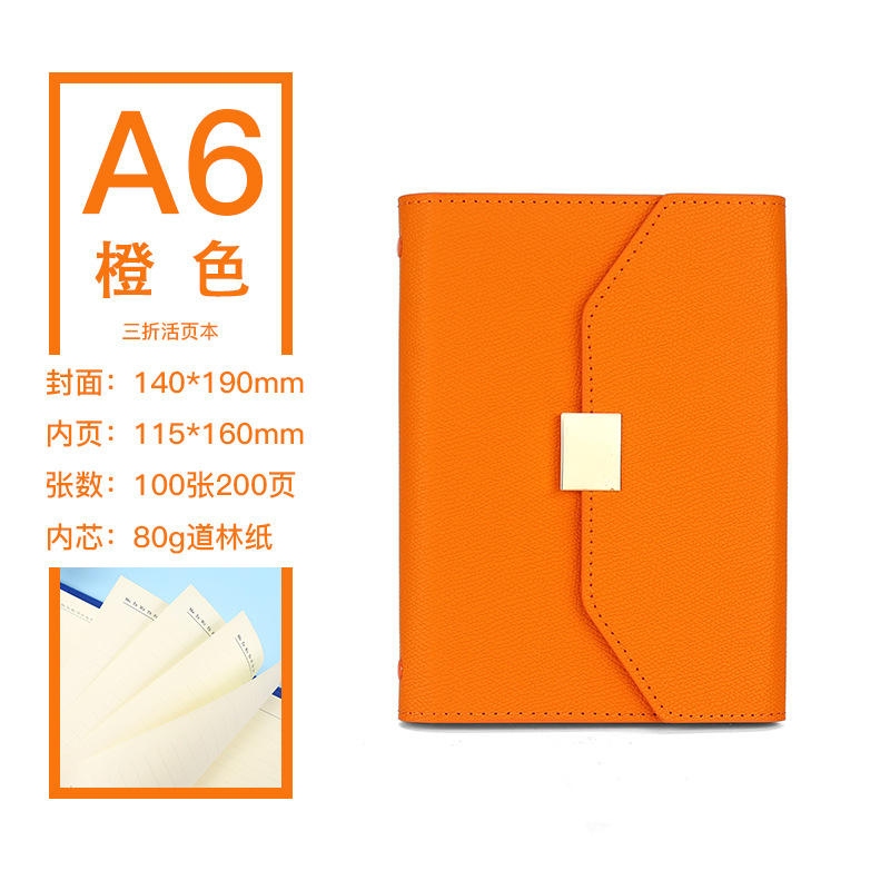 A6 Orange Single Book
