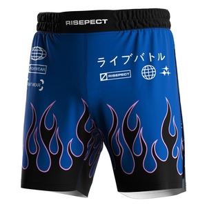Shorts MMA 2 en 1 à double couche, ultra doux, légers, tissu respirant, coupe ergonomique, conçus pour les compétitions de combat - Product Image 4