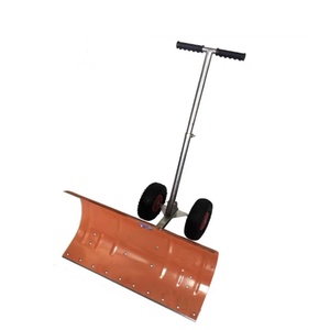 พลั่วตักหิมะแบบมีล้อเป่าลมพร้อมใบมีดโลหะสำหรับกำจัดหิมะ - Product Image 2