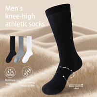 Minghui Mme boucle cintrée à la taille longue, chaussettes sportives et décontractées respirantes, chaussettes longues et personnalisables absorbant les chocs