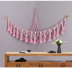 Decoración para guardería, sala <span class=keywords><strong>de</strong></span> juegos, dormitorio, habitación <span class=keywords><strong>de</strong></span> niños, almacenamiento, macramé, juguete, hamaca colgante, almacenamiento <span class=keywords><strong>de</strong></span> animales <span class=keywords><strong>de</strong></span> peluche, decoración <span class=keywords><strong>de</strong></span> pared - Product Image 3