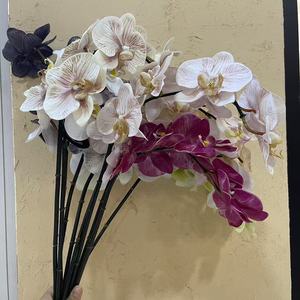 Orquídeas Artificiales Real Touch de 8 Cabezas, Ramas de Phalaenopsis, Flores Falsas para Decoración del Hogar, Fiestas y Bodas - Product Image 1