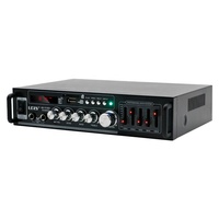 LDZS Mini HIFI Amplificateur stéréo numérique 2 canaux Surround Sound Car Power Amp avec télécommande FM USB pour KTV Metal Material