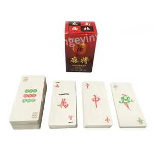 고품질 전통 중국 미니 마작 게임 종이 카드 놀이 게임 여행