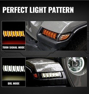 Luz LED de Señal de Giro y Luz Diurna JL Switchback para <span class=keywords><strong>Jeep</strong></span> Wrangler JL Rubicon <span class=keywords><strong>Sahara</strong></span> y Gladiator JT Overland 2018 <span class=keywords><strong>2019</strong></span> 2020 - Product Image 6