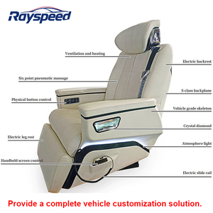 Asiento de Cuero Eléctrico VIP de Lujo para Furgoneta, para Tuning de MPV, <span class=keywords><strong>Limusina</strong></span>, Minibús, Autocaravana, Camper Van, Alphard, Sienna, Hiace, VITO - Product Image 3