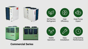 90kW Low Temperature <b>Adaptable</b> Heat <b>Pump</b> Hot Water Machine, No Shutdown in Low Temp, Meets Large Commercial Hot Water Demands. - Product Image 3