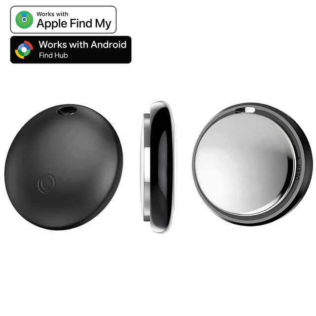 Dual-System Tracker: Compatible with iOS & Android | Bluetooth Smart Tag for Keys, Luggage, Wallets & Vehicles