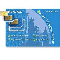 Tarjeta SIM de Datos YCTEL, Prueba de 500MB, 5G/4G LTE para Seguridad, Caza y Cámaras Solares, Car Play, IoT |   Cobertura en EE. UU. |   Origen China
