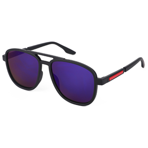 Nouvelles Lunettes de Soleil Décontractées Unisexe Polarisées UV400 pour la Conduite, Double Pont, Forme Elliptique, Sport, Mode, Verres PC, Tendance Cool Europe Amérique - Product Image 4