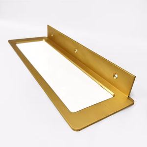 Vendita calda moderna in alluminio portabottiglie vino nero oro grigio minimalista luce di lusso a parete porta bottiglia di vino - Product Image 3