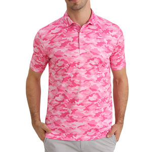 Venta al por mayor personalizada ropa deportiva Golf camisa poliéster Spandex sublimación bordado Logo Golf Polo camiseta de los hombres - Product Image 1