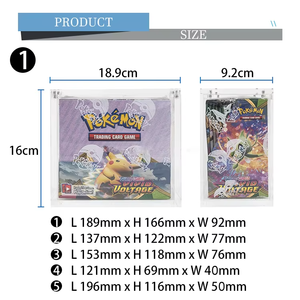Base Illuminata in Acrilico Trasparente Personalizzata per Espositore LED Pokémon Elite Trainer con Coperchio Magnetico ETB Booster - Product Image 5