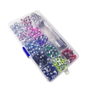 Colorful Eyelet Rivets 5mm Iron Plated For Clothing Shoes Bags Decorations 440 Sets With Installation Tools - Product Image 5