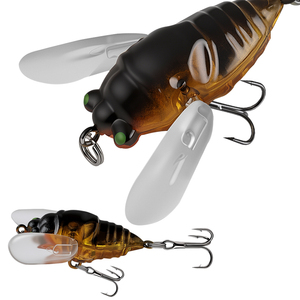 Señuelos de Pesca de Plástico ABS de 5 cm y 6,5 g, Señuelos Duros con Forma de Insectos, Cigarra, Cebo Falso - Product Image 3