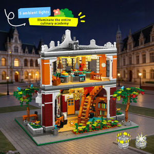 2743 Piezas, Bloques de Construcción del Instituto Culinario Europeo, Estilo Neoclásico, 5 Luces LED, Aprendizaje STEAM, Regalo para Niños, Decoración del Hogar - Product Image 6