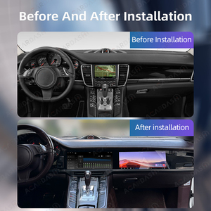 Double écran 12.3 "Android <span class=keywords><strong>Auto</strong></span> Carplay autoradio vidéo Gps pour Porsche Panamera 2010-2016 Head Unit Retrofit Display Screen - Product Image 6