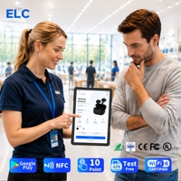 Tableta Android para Minoristas con Correa de Mano y Pantalla Táctil para Consulta de Inventario, Asistencia al Cliente y Pago Móvil