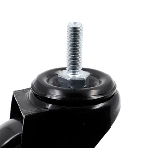SYSanjang 2 pouces meubles roues mobiles <span class=keywords><strong>roulette</strong></span> générale basse quantité minimale de commande lisse Rotation PU tige filetée - Product Image 5