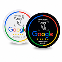 Carte NFC personnalisée avec code QR, menu tactile, puce programmable en PVC, NTAG213 215 216, carte d'avis personnalisée, Google Avis