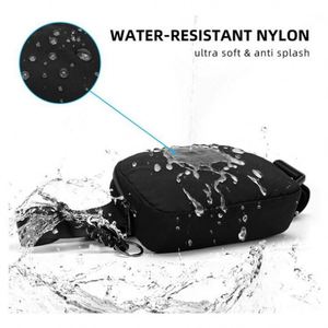 Sac banane de sport imperméable en nylon pour femme, sac de poitrine, sac de taille, sac de course à bandoulière personnalisé - Product Image 5