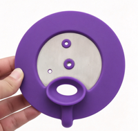 Couvre-couvercle d'étanchéité en silicone de qualité alimentaire écologique avec couleur personnalisée pour la mise en conserve et la conservation
