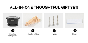 Wholesale <b>Candle</b> Making Kit with Wax Melt Warmer, Cotton <b>Wicks</b>, Wooden Holders, <b>Wick</b> Stickers for Thanksgiving Halloween Home Fr - Product Image 3
