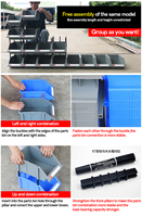 Boîte de Rangement Carrée pour Entrepôt, Outils et Quincaillerie, en Plastique PP Injecté, Empilable, à Accrocher, Bac à Pièces