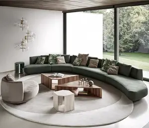 foshan factory designs french style full forros para velvet U shaped orange grey sofas reception set for envents