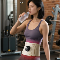 Stimulateur abdominal électrique, 20 vitesses de vibration, chaleur, soutien lombaire, masseur à impulsions, masseur de la taille