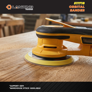 Lijadora Orbital Eléctrica 511718 de 150 mm y 400 W, sin Escobillas, Velocidad Variable de 4000-10000 RPM, para Trabajos en Madera, Carrocería de Automóviles y Lijado de Paneles de Yeso - Product Image 3