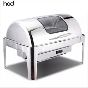 HADI Commercial 201 Stainless Steel GN Container Round/Square Restaurant Kitchen Equipment with American Style Hotels Buffets