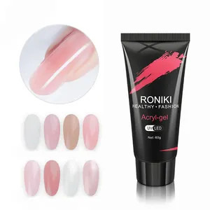 RONIKI อุปกรณ์ทำเล็บ OEM เจลเคลือบเงา,สำหรับต่อเล็บยาว60มล. สามารถจุ่มลงได้อย่างรวดเร็ว