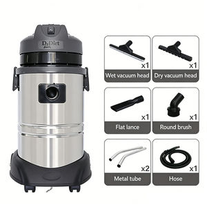 Aspiradora Profesional de Agua Pura Húmeda y Seca de Grado Comercial de Acero de Alta Potencia de 30L y 1000W - Product Image 1