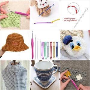 MGZ-27 Offre Spéciale Grand Oeil Aiguilles En Plastique Avec <span class=keywords><strong>aiguille</strong></span> Crochet Crochet À Tricoter Ensemble D'outils - Product Image 4