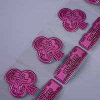 Wholesale Personality Custom Made Unique Pattern Adhesive Sticker Metal Perfume Candle jar Label für Wine Glass Bottle