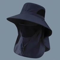 Sombreros de Sol de Verano con Protección UV, Gorra de Pesca y Caza al Aire Libre para Hombres y Mujeres, Gorra de Senderismo y Camping con Visera y Solapa para el Cuello, Sombrero de Pescador