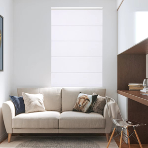 <span class=keywords><strong>Store</strong></span> <span class=keywords><strong>transparent</strong></span> en lin certifié stores à rouleaux romains de taille personnalisée installation facile et intégrée pour les fenêtres de la maison plaine verticale - Product Image 2