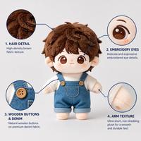 Poupée en peluche en gros, personnalisée, sur le thème des célébrités, jouet sensoriel doux de dessin animé, fabricant pour cadeaux et compagnie