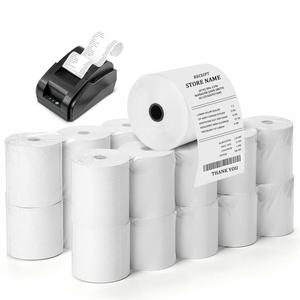 Custom Adhesive Oem/odm White Blank Direct <b>Thermal</b> Paper <b>Label</b> Roll for Brothers <b>Printer</b> - Product Image 5