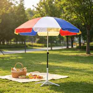 Parasol de voyage 1m 1.2m avec sac de transport, qualité export, parasol de plage portable, parasol de terrasse extérieur - Product Image 1