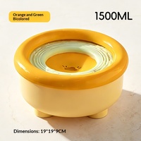 Gamelle flottante moderne anti-fuite en PP pour animaux de compagnie, gamelle à alimentation lente pour chien, pour une consommation sans désordre, personnalisable, accessoires durables pour animaux de compagnie