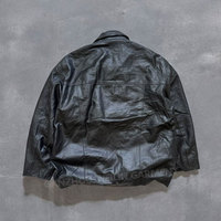 Fermoir pompier en cire noir personnalisé mousse recadrée chaud rembourré matelassé hiver motard moto veste en cuir Homme pour hommes