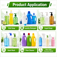 Machine de remplissage automatique de liquides ZXSMART à 4 buses pour savon à vaisselle, lessive liquide, savon liquide 40-60 BPM