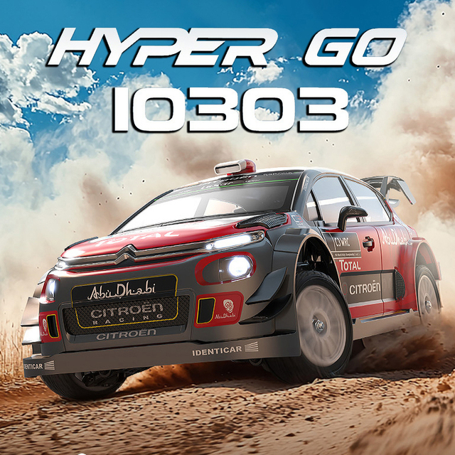 MJX Hyper GO 10303 WRC C3 Brushless RTR 1/10 Lithium Battery RC Electric Model Car Rally Racing Adult Children's Toys