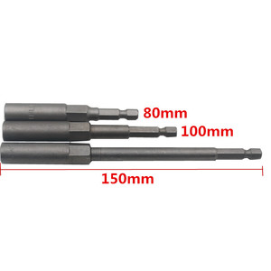 Adaptateur de foret de tournevis à écrou hexagonal Non magnétique 1/4 embouts à tige hexagonale adaptateur de foret pour mandrins de perceuse électrique - Product Image 4