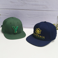 Gorra de Béisbol de 6 Paneles con Visera Plana, Estilo Hip Hop, de Algodón, con Logotipo Bordado Personalizado, Diseño Personalizado, Cierre a Presión